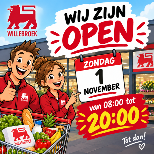 Open op 1 november